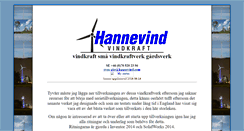 Desktop Screenshot of hannevind.com